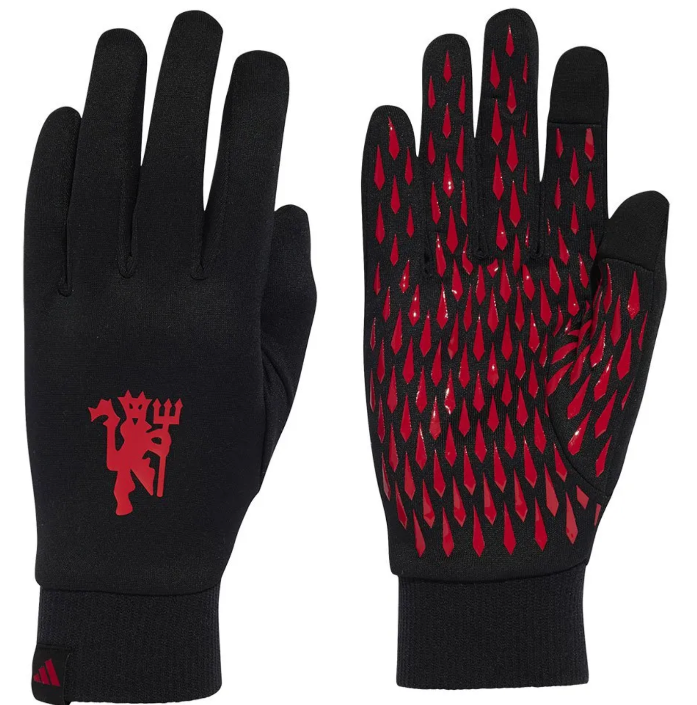 MANCHESTER UNITED SPILLERHANSKER FIELD PLAYER - SORT/RØD