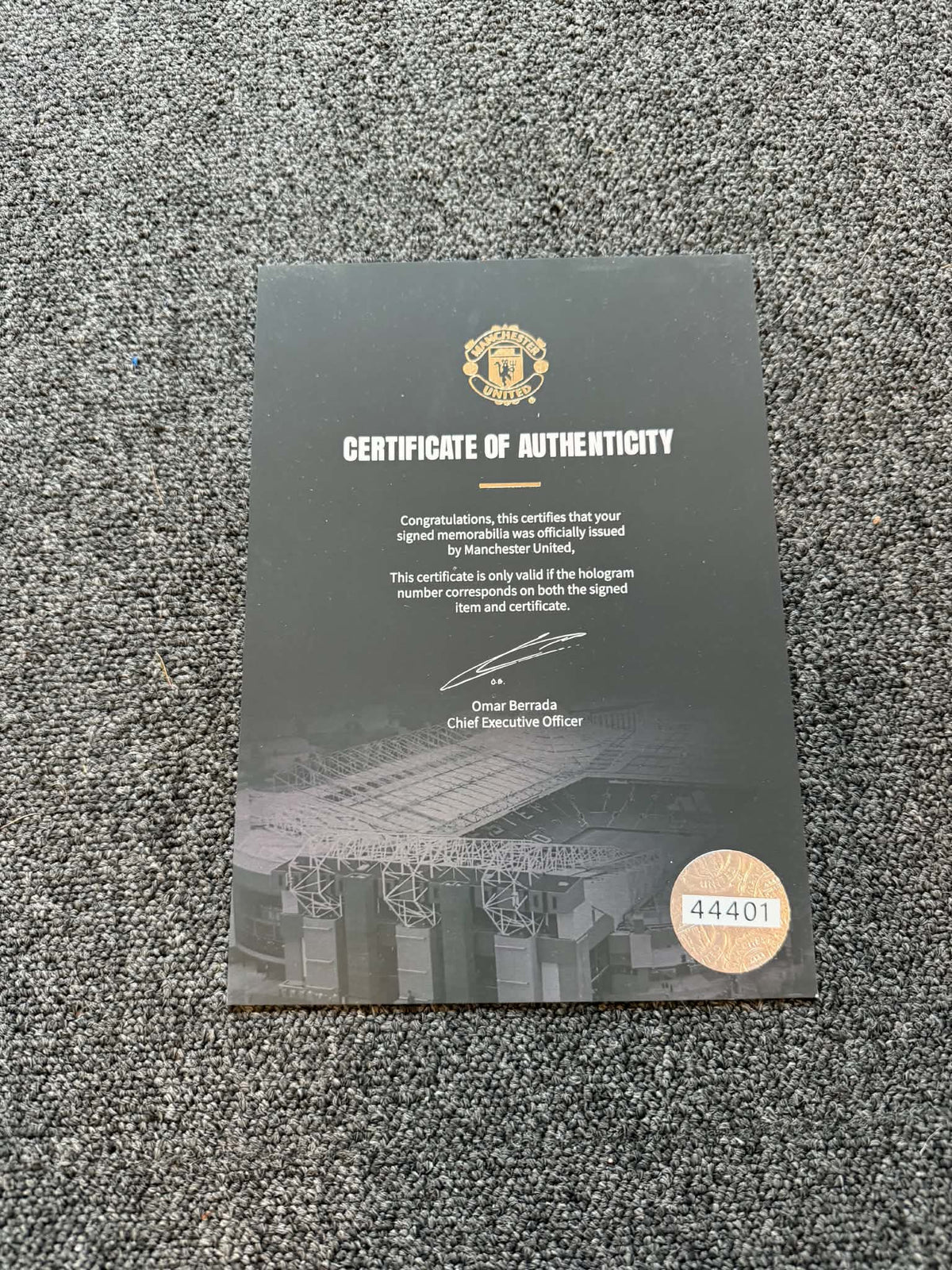 Manchester United – Signert drakt i ramme | Eksklusivt samleobjekt med COA 🔴