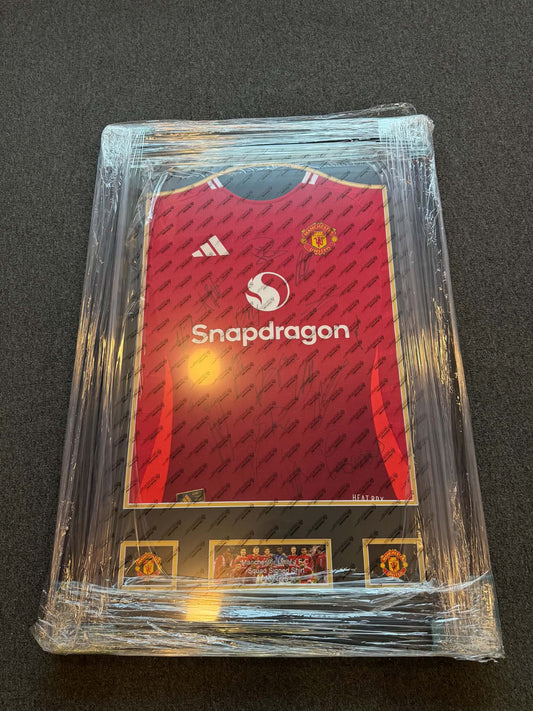 Manchester United – Signert drakt i ramme | Eksklusivt samleobjekt med COA 🔴