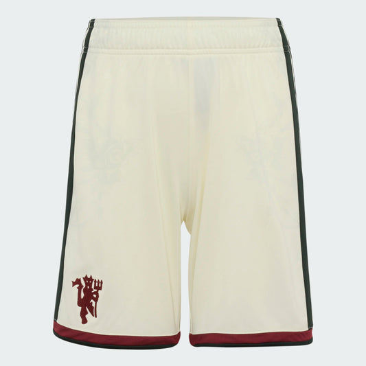 Manchester United Tredjeshorts Barn (Hvite) 2026/27