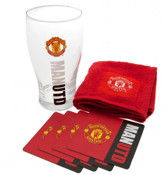 Man Utd Mini bar Set Glass