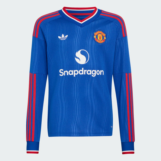 Manchester United Bortedrakt Barn Langermet 2026/27 (FORHÅNDSBESTILLING)